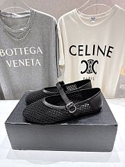 Kitlife Alaia 25SS Flat Black Mesh Ballet Shoes - 6