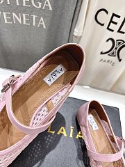Kitlife Alaia 25SS Flat Pink Mesh Ballet Shoes - 3