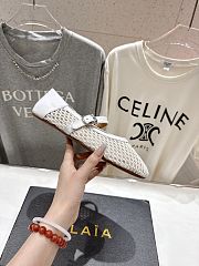 Kitlife Alaia 25SS Flat White Mesh Ballet Shoes - 6