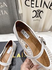 Kitlife Alaia 25SS Flat White Mesh Ballet Shoes - 4