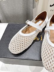 Kitlife Alaia 25SS Flat White Mesh Ballet Shoes - 2