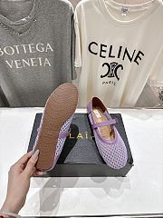 Kitlife Alaia 25SS Flat Purple Mesh Ballet Shoes - 2