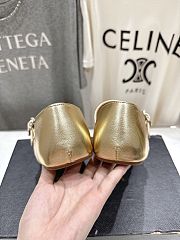 Kitlife Alaia 25SS Flat Gold Mesh Ballet Shoes - 2