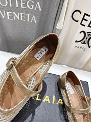 Kitlife Alaia 25SS Flat Gold Mesh Ballet Shoes - 5