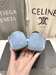 Kitlife Alaia 25SS Flat Blue Mesh Ballet Shoes - 2