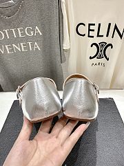 Kitlife Alaia 25SS Flat Grey Mesh Ballet Shoes - 3