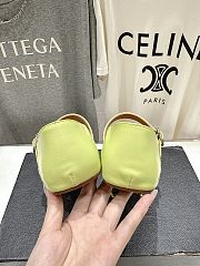 Kitlife Alaia 25SS Flat Yellow Mesh Ballet Shoes - 3