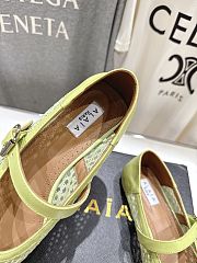 Kitlife Alaia 25SS Flat Yellow Mesh Ballet Shoes - 5