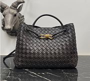 Kitlife Bottega Veneta Andiamo Bag Dark Brown 743572 32x24x12cm - 1