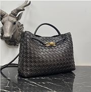 Kitlife Bottega Veneta Andiamo Bag Dark Brown 743572 32x24x12cm - 5