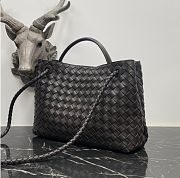 Kitlife Bottega Veneta Andiamo Bag Dark Brown 743572 32x24x12cm - 4