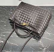Kitlife Bottega Veneta Andiamo Bag Dark Brown 743572 32x24x12cm - 3