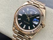 Kitlife Rolex Day-Date Watch Rose Gold & Black 40mm - 6