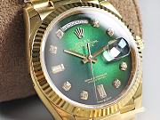 Kitlife Rolex Day-Date Watch Green Diamond Dial in Gold 36mm  - 2