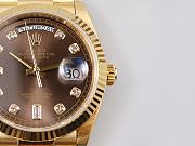 Kitlife Rolex Day-Date Watch Brown Diamond Dial in Gold 36mm - 5