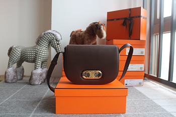 Kitlife Celine Maillon Triomphe Bag Dark Brown 23x19x6cm