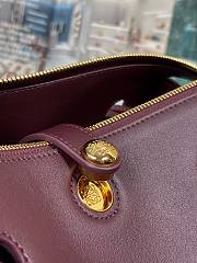 Kitlife Loewe Madrid Small Handbag Burgundy 250519 23.5x10x19cm - 5