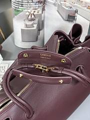 Kitlife Loewe Madrid Small Handbag Burgundy 250519 23.5x10x19cm - 4