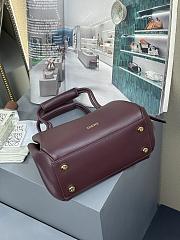 Kitlife Loewe Madrid Small Handbag Burgundy 250519 23.5x10x19cm - 3