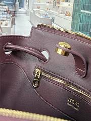 Kitlife Loewe Madrid Small Handbag Burgundy 250519 23.5x10x19cm - 2