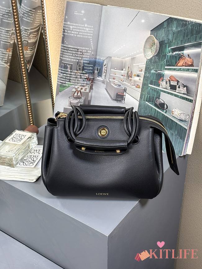Kitlife Loewe Madrid Small Handbag Black 250519 23.5x10x19cm - 1