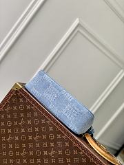 Kitlife Louis Vuittion Pochette Accessories XL Bag Blue Damier Denim N00204 16.5x9x28cm - 2