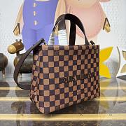 Kitlife Louis Vuitton Mini Shopper Tote Bag Brown Damier Ebene Canvas N40810 26x20x10cm - 3