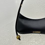 Kitlife Jacquemus Le Bisou Baguette Crossbody Bag Black 2095 27x10.5cm - 3