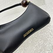 Kitlife Jacquemus Le Bisou Baguette Crossbody Bag Black 2095 27x10.5cm - 2