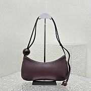 Kitlife Jacquemus Le Bisou Baguette Crossbody Bag Dark Brown 2095 27x10.5cm - 2