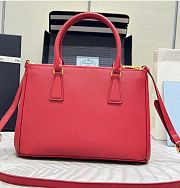 Kitlife Prada Galleria Saffiano Red Leather Medium Bag - 1BA863 - 28x19.5x12cm - 5