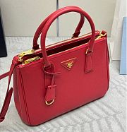 Kitlife Prada Galleria Saffiano Red Leather Medium Bag - 1BA863 - 28x19.5x12cm - 3