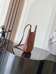 Kitlife Celine Heloise Brown Leather Mobile Phone Bag 10M753 15x19.5x3cm - 6