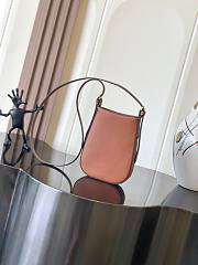 Kitlife Celine Heloise Brown Leather Mobile Phone Bag 10M753 15x19.5x3cm - 4