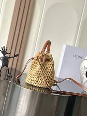 Kitlife Celine Woven Teem Clara Bag Natural 16x19x16cm - 6
