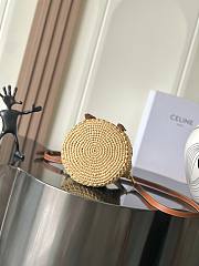 Kitlife Celine Woven Teem Clara Bag Natural 16x19x16cm - 5