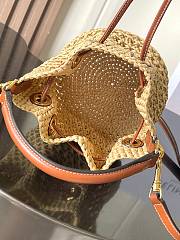 Kitlife Celine Woven Teem Clara Bag Natural 16x19x16cm - 4