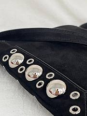 Kitlfie Valentino Garavani Nellcôte Black Suede Tassel Bag 20x20x3cm - 5