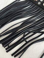 Kitlfie Valentino Garavani Nellcôte Black Suede Tassel Bag 20x20x3cm - 3