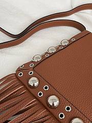 Kitlfie Valentino Garavani Nellcôte Brown Leather Tassel Bag 20x20x3cm - 2