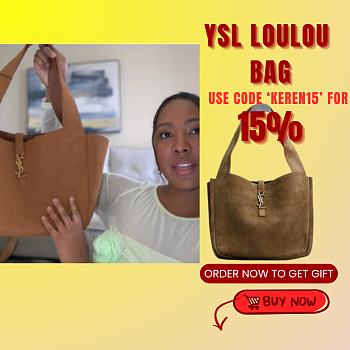 Kitlife YSL LE 5 À 7 Supple Brown Bag -  30x31x13cm