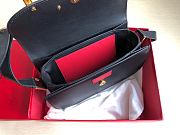 Kitlife Valentino Garavani Maxi Black Calfskin Crossbody Bag 26.5x9x15cm - 5