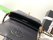 Kitlife Chanel 25SS Flap Bag With Top Handle Black 14x20x6cm - 2