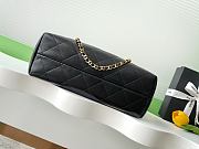 Kitlife Chanel Shopping Bag Beige Suede Calfskin and Black Shiny Lambskin & Gold-Tone Metal 36x24x12cm - 5