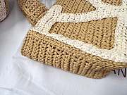 Kitlife Valentino 2025 Garavani Raffia Bag Beige & White 34x24x9cm - 4