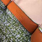 Kitlife Valentino 2025 Green & Blue Raffia Woven Tote Bag 35x25x17cm - 5