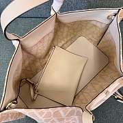 Kitlife Valentino Garavani Vlogo Printed Canvas Tote Bag Beige 35x25x17cm - 5