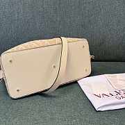 Kitlife Valentino Garavani Vlogo Printed Canvas Tote Bag Beige 35x25x17cm - 4