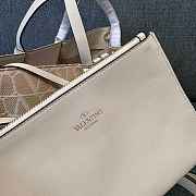 Kitlife Valentino Garavani Vlogo Printed Canvas Tote Bag Beige 35x25x17cm - 2