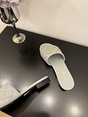 Kitlife Chanel Logo Woven Slippers Grey - 6